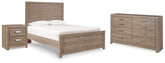 J&M Furniture - Ashley Furniture - Culverbach Full Panel Bed, Dresser and Nightstand - Full Panel Bed, Dresser and Nightstand - B070B29